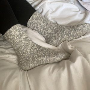 Warm gray socks. I love these!